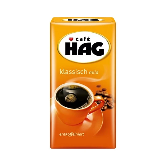 Hag Klassich Mild Entkoffeiniert 500G 1 Hag Klassich Mild Entkoffeiniert 500G
