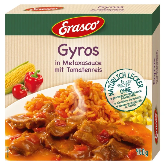Gyros Im Metaxa-Sauce Mit Tomatenreis 460G 1 Gyros Im Metaxa-Sauce Mit Tomatenreis 460G