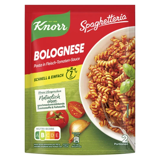Knorr Spaghetteria Bolognese 160G 1 Knorr Spaghetteria Bolognese 160G