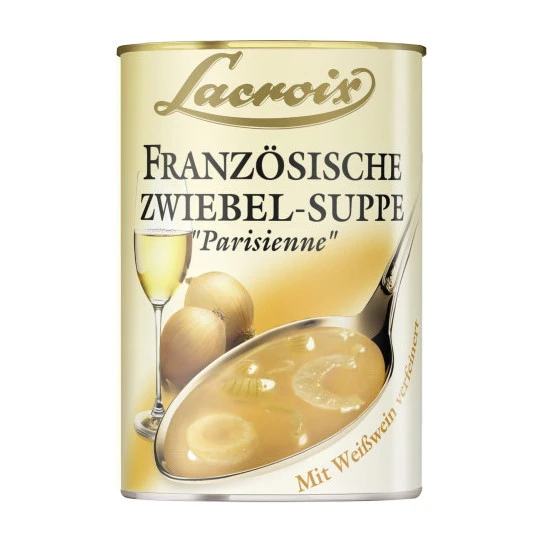 Lacroix Französische Zwiebel-Suppe "à La Parisienne" 400ML 1 Lacroix Französische Zwiebel-Suppe "à La Parisienne" 400ML