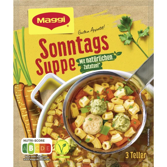 Guten Appetit Sonntags Suppe Ergibt 750ML