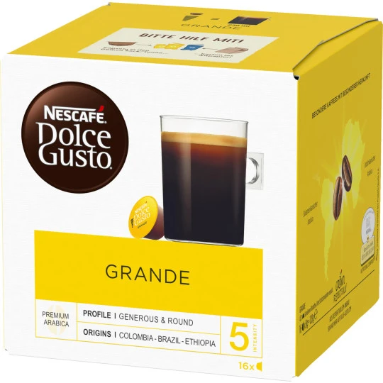 Nescafé® Dolce Gusto Caffé Crema Grande Kapseln 16ST 128G 1 Nescafé® Dolce Gusto Caffé Crema Grande Kapseln 16ST 128G